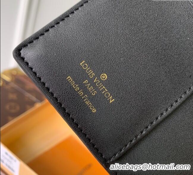 Original Cheap Louis Vuitton Small Ring Agenda Cover in Monogram Leather R20005 Black 2025