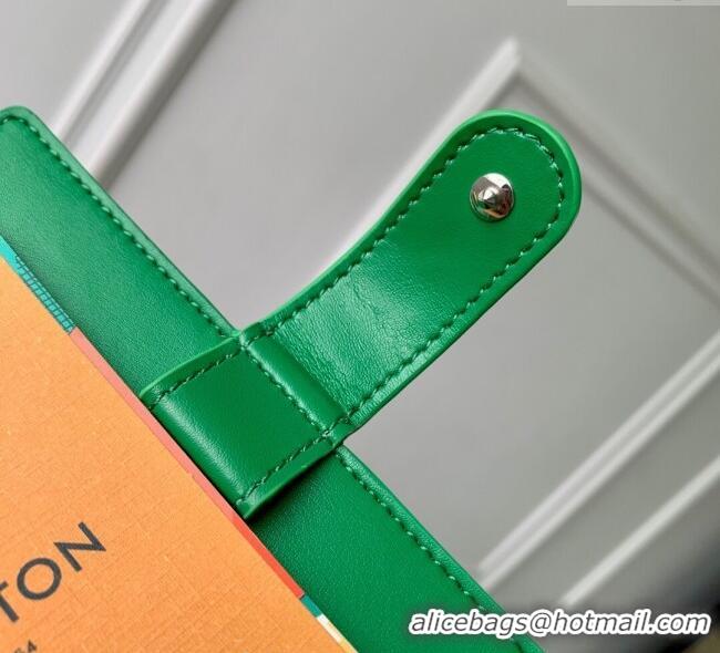 Inexpensive Louis Vuitton Small Ring Agenda Cover in Monogram Leather R20005 Green 2025