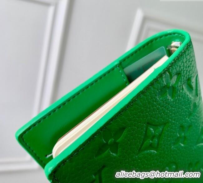 Inexpensive Louis Vuitton Small Ring Agenda Cover in Monogram Leather R20005 Green 2025