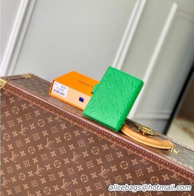 Inexpensive Louis Vuitton Small Ring Agenda Cover in Monogram Leather R20005 Green 2025