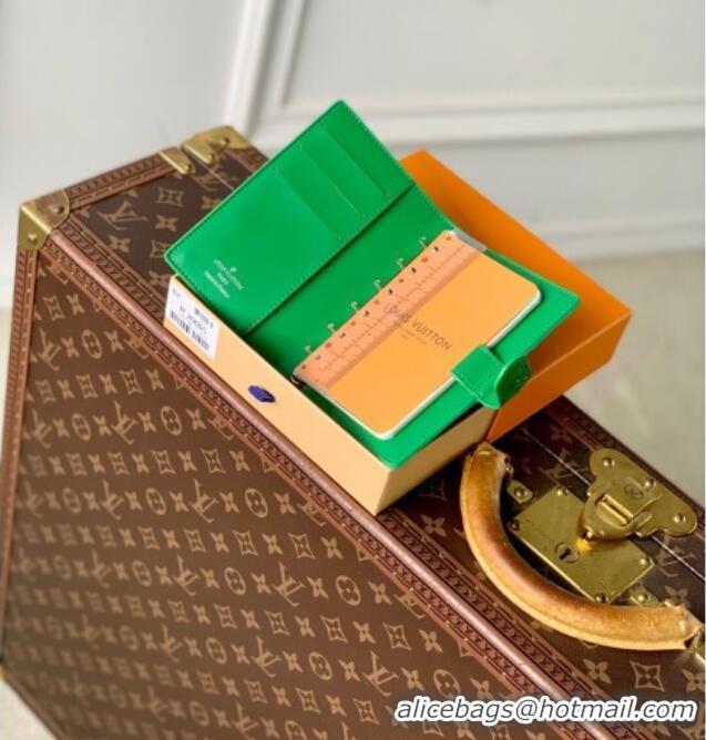 Inexpensive Louis Vuitton Small Ring Agenda Cover in Monogram Leather R20005 Green 2025