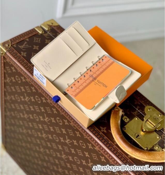 Spot Bulk Louis Vuitton Small Ring Agenda Cover in Monogram Leather R20005 Cream White 2025