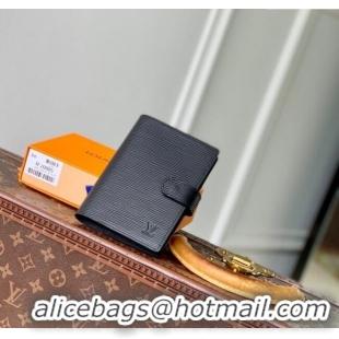 Original Cheap Louis Vuitton Small Ring Agenda Cover in Epi Leather R20052 Black 2025