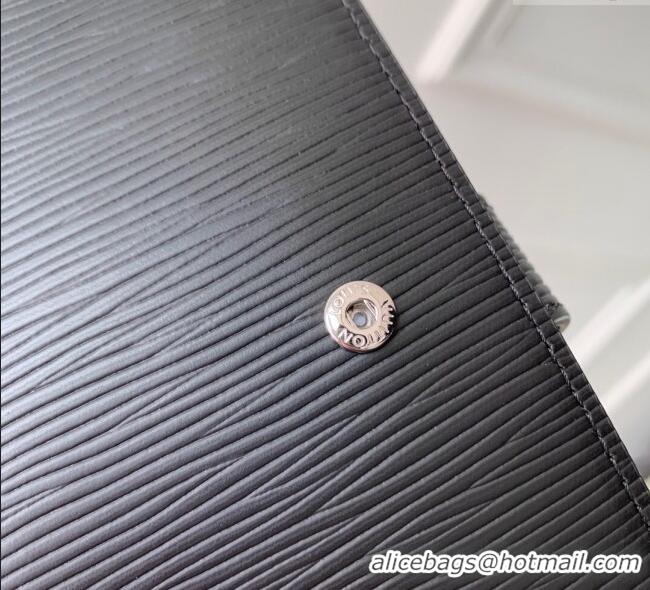 Original Cheap Louis Vuitton Small Ring Agenda Cover in Epi Leather R20052 Black 2025