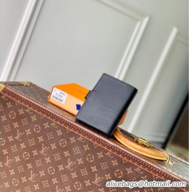Original Cheap Louis Vuitton Small Ring Agenda Cover in Epi Leather R20052 Black 2025