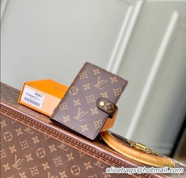 Market Sells Louis Vuitton Small Ring Agenda Cover in Monogram Canvas R20005 Brown 2025