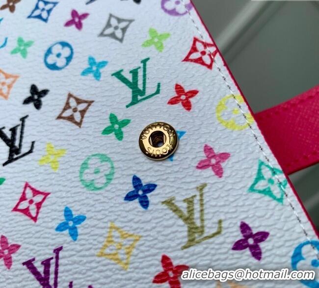 Modern Classic Louis Vuitton LV x TM Small Ring Agenda Cover in Monogram Canvas R20005 White/Multicolor 2025