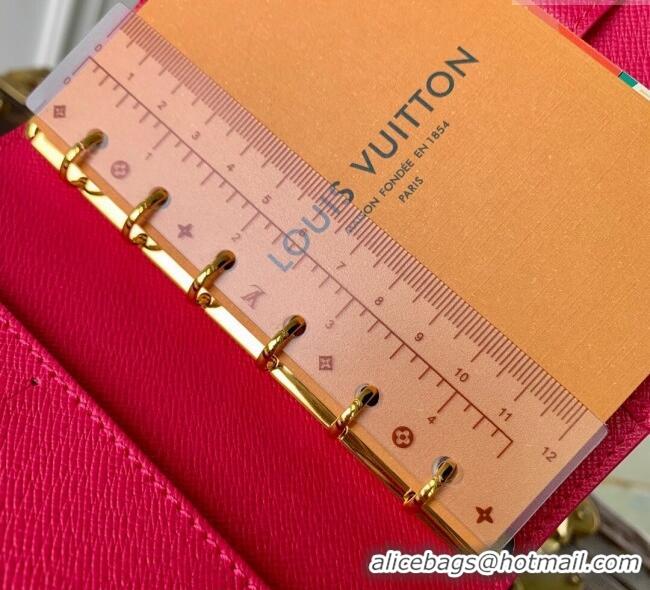 Modern Classic Louis Vuitton LV x TM Small Ring Agenda Cover in Monogram Canvas R20005 White/Multicolor 2025