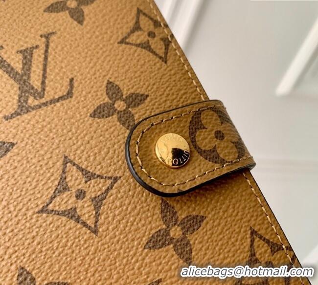 Buy Classic Louis Vuitton Small Ring Agenda Cover in Monogram Reverse Canvas R20005 2025