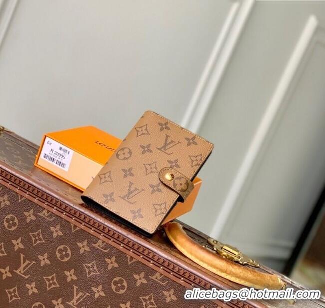 Buy Classic Louis Vuitton Small Ring Agenda Cover in Monogram Reverse Canvas R20005 2025