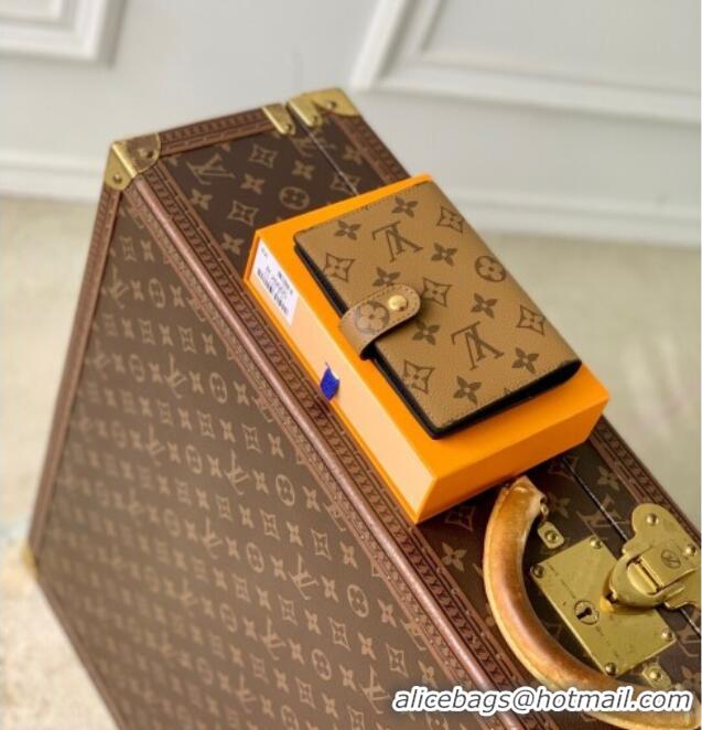 Buy Classic Louis Vuitton Small Ring Agenda Cover in Monogram Reverse Canvas R20005 2025