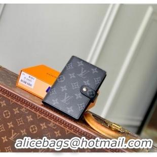 Modern Classic Louis Vuitton Small Ring Agenda Cover in Monogram Canvas R20005 Black 2025