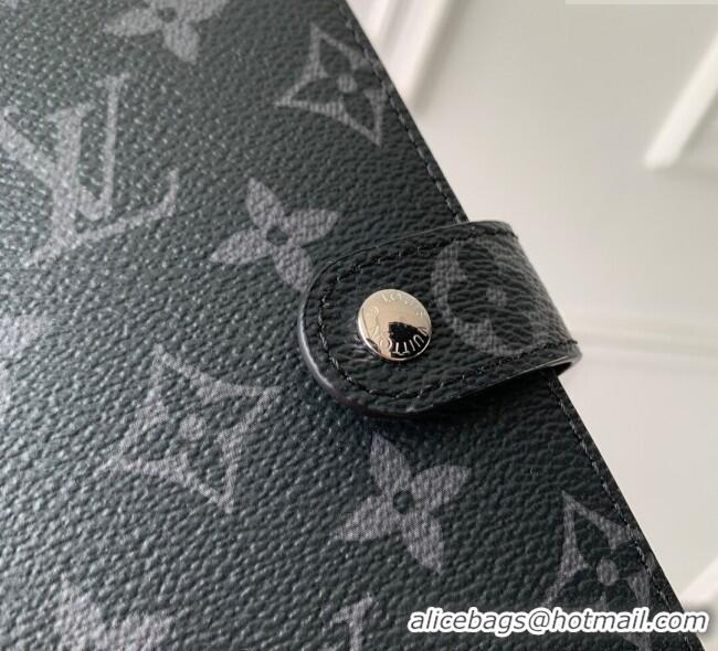Modern Classic Louis Vuitton Small Ring Agenda Cover in Monogram Canvas R20005 Black 2025