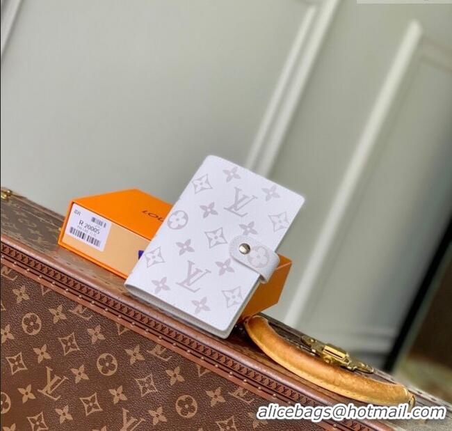 Market Sells Louis Vuitton Small Ring Agenda Cover in Monogram Canvas R20005 White 2025
