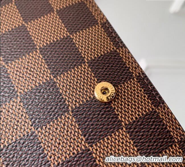 Top Quality Louis Vuitton Small Ring Agenda Cover in Damier Ebene Canvas R20706 2025