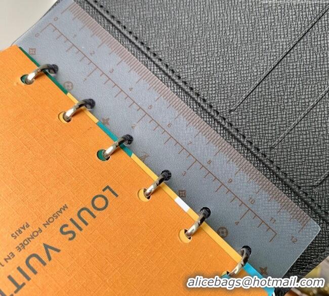 Best Price Louis Vuitton Small Ring Agenda Cover in Damier Graphite Canvas R20005 2025