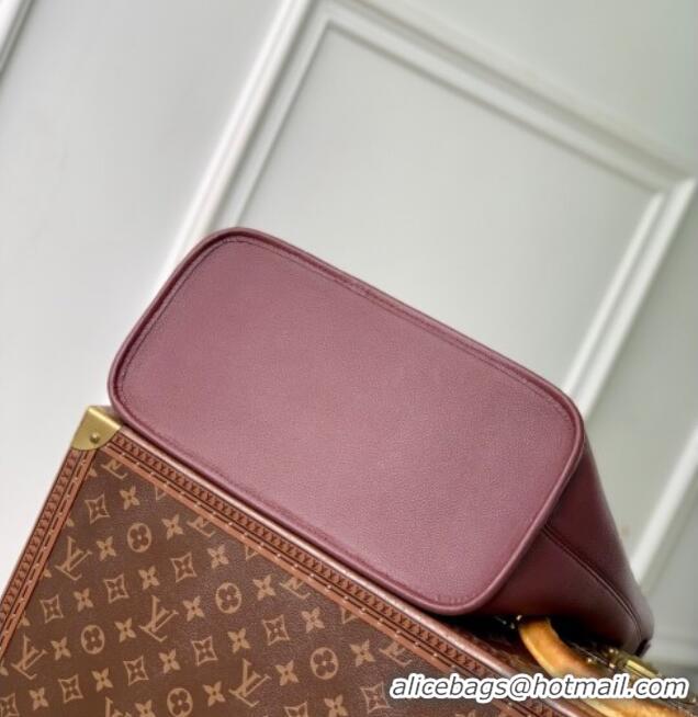 New Design Louis Vuitton Neverfull Inside Out MM M25663 Monogram/Wine Red 2025