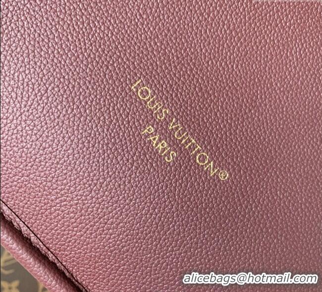 New Design Louis Vuitton Neverfull Inside Out MM M25663 Monogram/Wine Red 2025