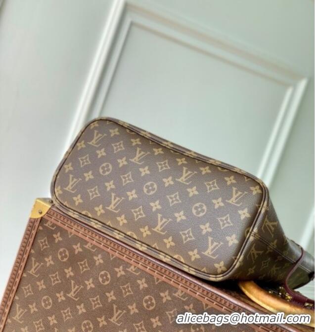 New Design Louis Vuitton Neverfull Inside Out MM M25663 Monogram/Wine Red 2025