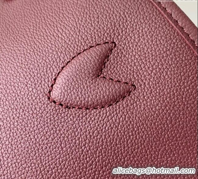 New Design Louis Vuitton Neverfull Inside Out MM M25663 Monogram/Wine Red 2025
