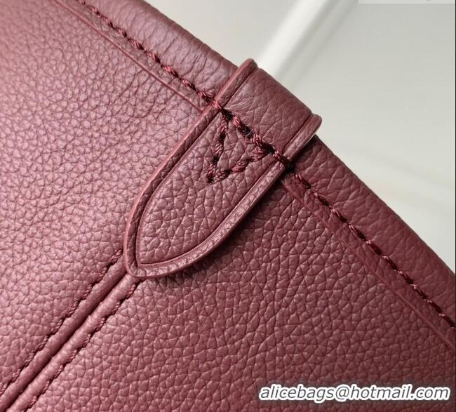New Design Louis Vuitton Neverfull Inside Out MM M25663 Monogram/Wine Red 2025