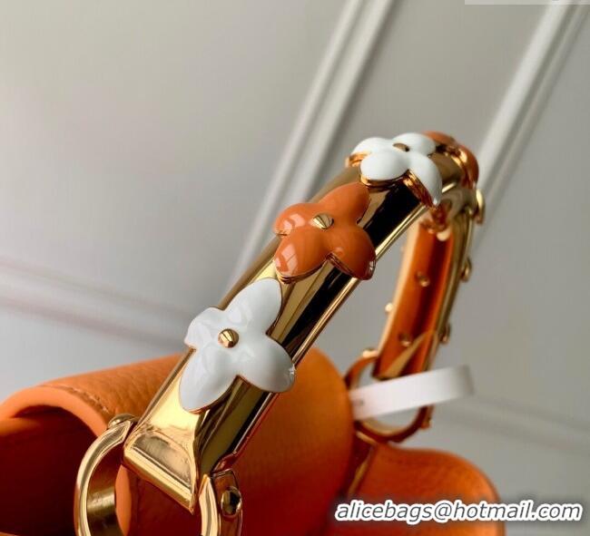 Promotional Louis Vuitton Capucines IVY Mini Bag in Grained Leather M14396 Orange 2025
