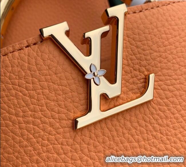 Promotional Louis Vuitton Capucines IVY Mini Bag in Grained Leather M14396 Orange 2025