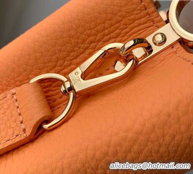 Promotional Louis Vuitton Capucines IVY Mini Bag in Grained Leather M14396 Orange 2025