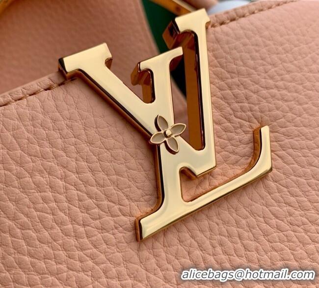 Cheap Design Louis Vuitton Capucines IVY Mini Bag in Grained Leather M14976 Pink 2025