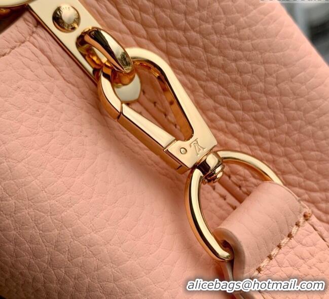 Cheap Design Louis Vuitton Capucines IVY Mini Bag in Grained Leather M14976 Pink 2025