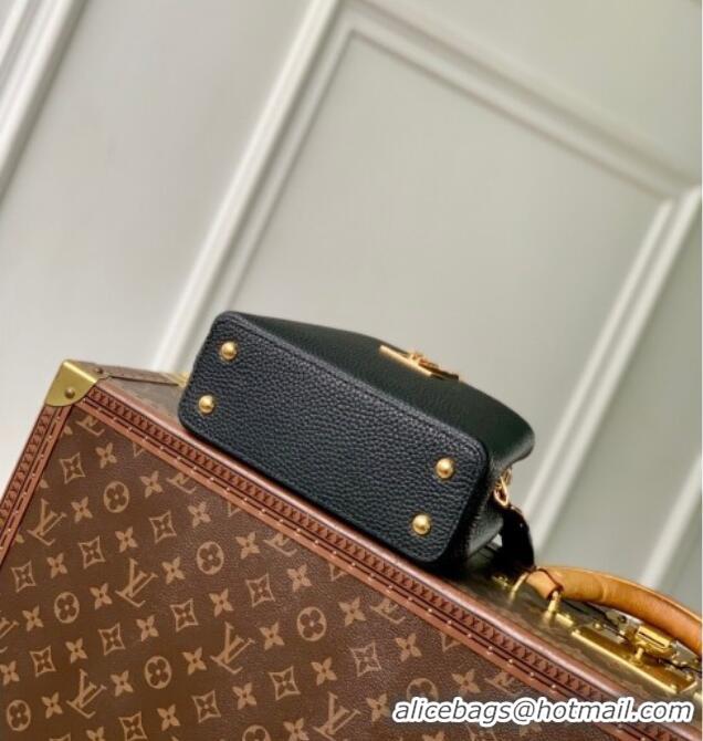 Promotional Louis Vuitton Capucines IVY Mini Bag in Grained Leather M14976 Black 2025