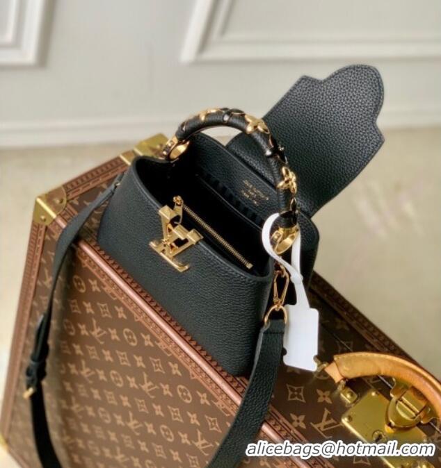 Promotional Louis Vuitton Capucines IVY Mini Bag in Grained Leather M14976 Black 2025