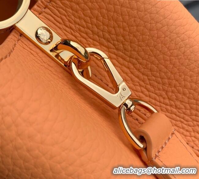 Best Price Louis Vuitton Capucines IVY PM Bag in Grained Leather M14396 Orange 2025