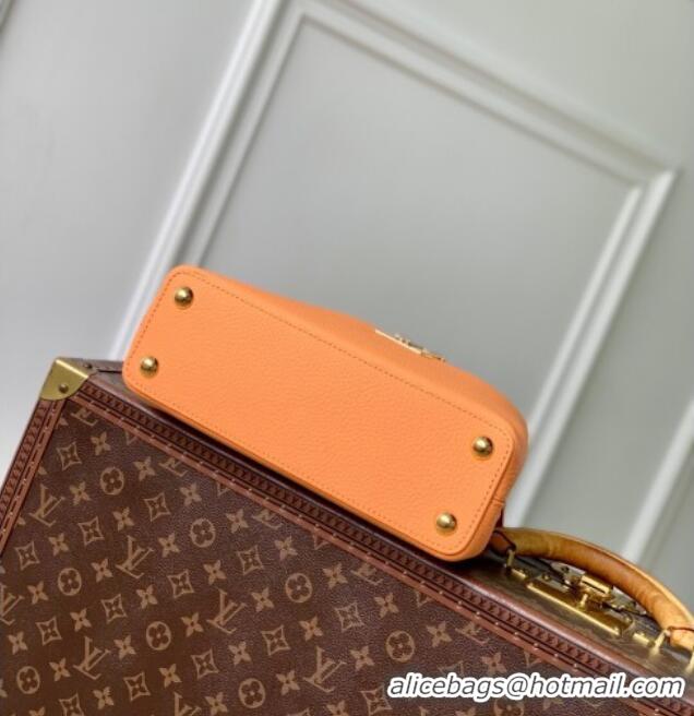 Best Price Louis Vuitton Capucines IVY PM Bag in Grained Leather M14396 Orange 2025