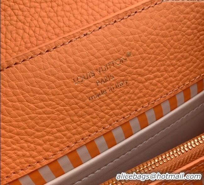 Best Price Louis Vuitton Capucines IVY PM Bag in Grained Leather M14396 Orange 2025