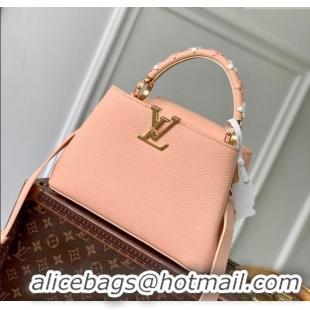 Trendy Design Louis Vuitton Capucines IVY PM Bag in Grained Leather M14976 Pink 2025