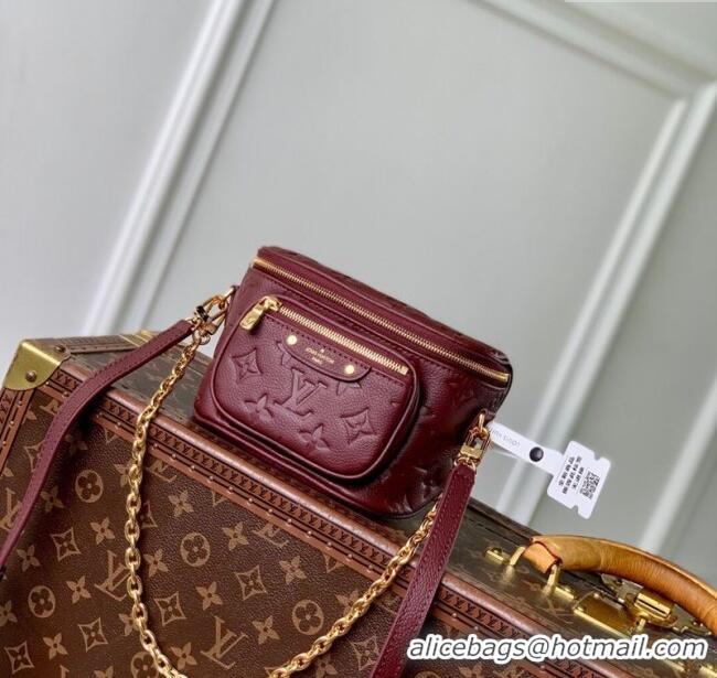 Best Price Louis Vuitton Mini Bumbag in Monogram Empreinte Embossed Leather M82208 Carnet Red 2025