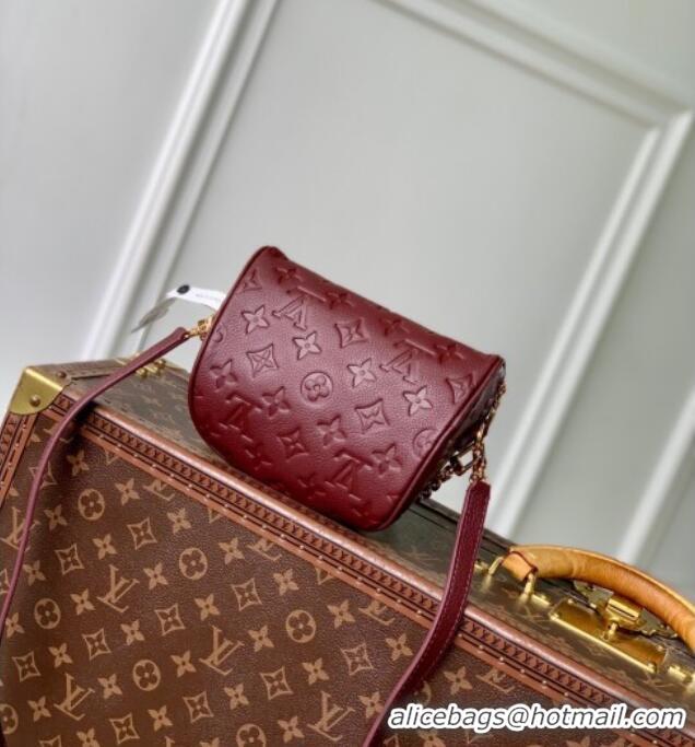 Best Price Louis Vuitton Mini Bumbag in Monogram Empreinte Embossed Leather M82208 Carnet Red 2025