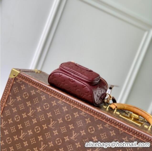 Best Price Louis Vuitton Mini Bumbag in Monogram Empreinte Embossed Leather M82208 Carnet Red 2025