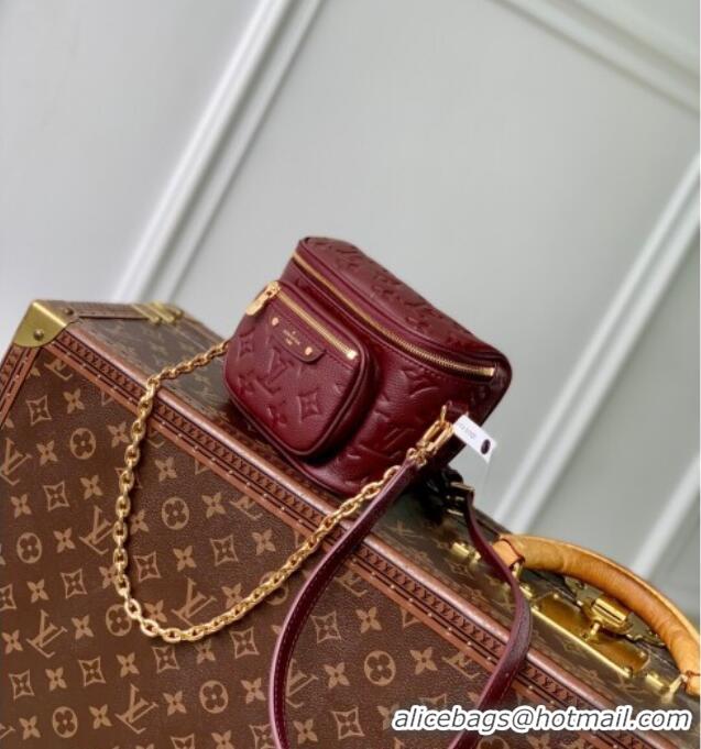 Best Price Louis Vuitton Mini Bumbag in Monogram Empreinte Embossed Leather M82208 Carnet Red 2025