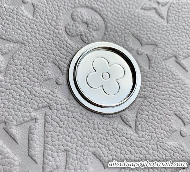 Best Discount Louis Vuitton Wallet On Chain Rosy Mini bag in Grained Leather M13570 Brume Grey 2025