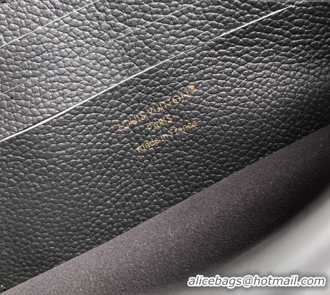 Top Quality Louis Vuitton Wallet On Chain Rosy Mini bag in Grained Leather M13569 Black 2025