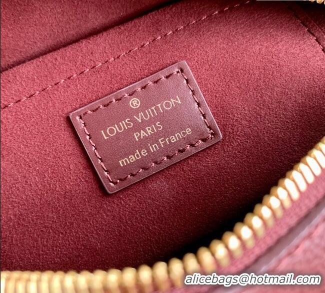 Luxury Cheap Louis Vuitton Speedy Bandouliere 20 Bag in Monogram Empreinte Leather M25929 Garnet Red 2025