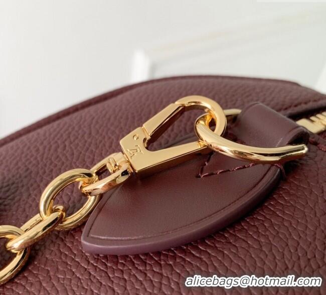Luxury Cheap Louis Vuitton Speedy Bandouliere 20 Bag in Monogram Empreinte Leather M25929 Garnet Red 2025