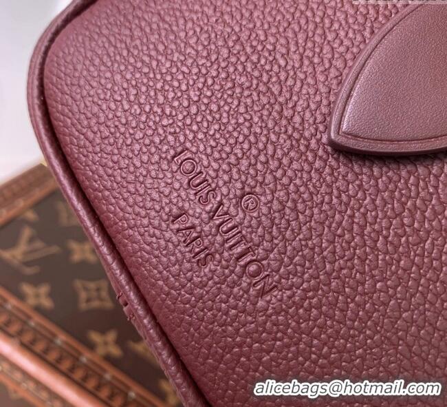 Luxury Cheap Louis Vuitton Speedy Bandouliere 20 Bag in Monogram Empreinte Leather M25929 Garnet Red 2025