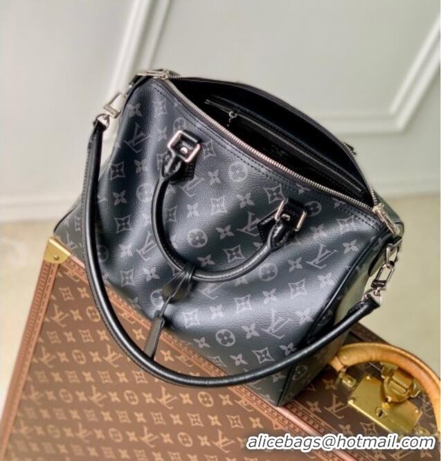 Luxury Cheap Louis Vuitton Speedy Soft 30 Bag in Monogram Eclipse Canvas M15102 Black 2025