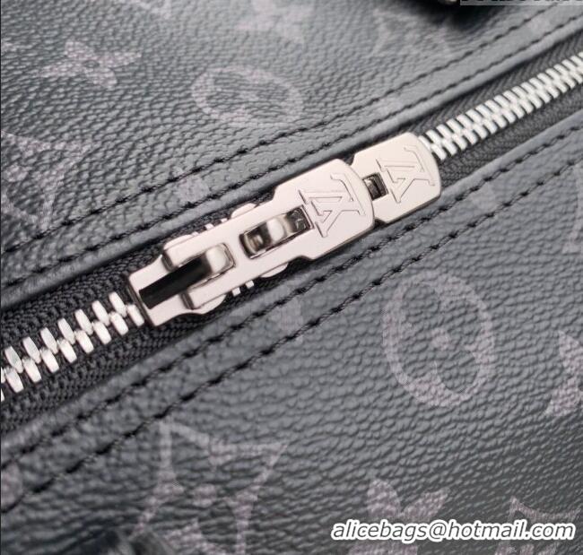 Luxury Cheap Louis Vuitton Speedy Soft 30 Bag in Monogram Eclipse Canvas M15102 Black 2025