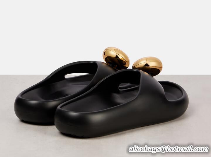 ​Top Design Loewe Paula's Lbiza Foam Pebble PVC Slides 57101 Black/Gold