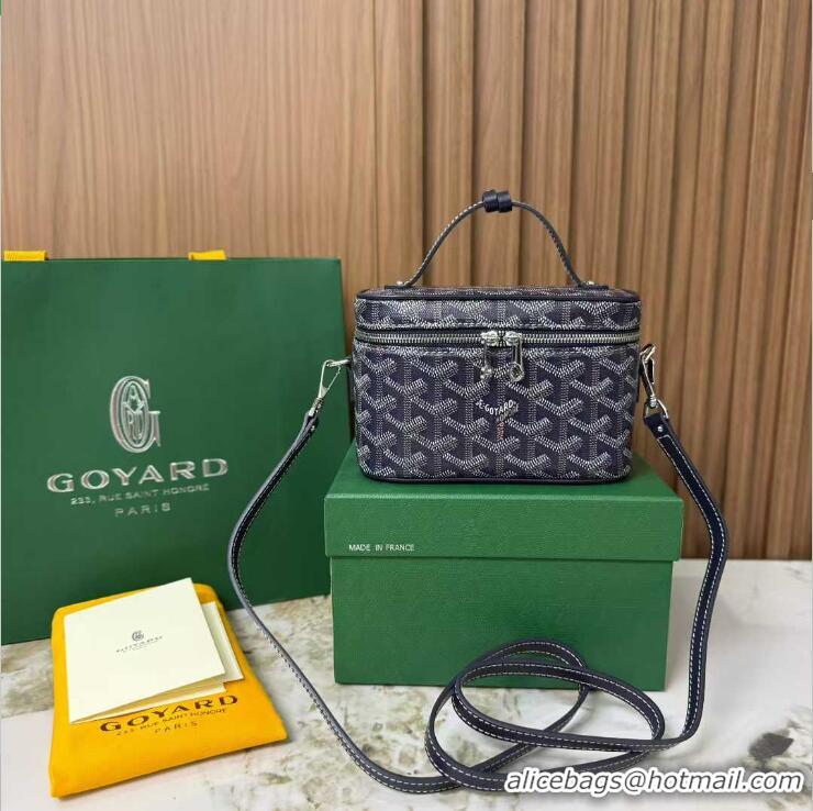 Top Design Goyard Muse Mini Vanity Case GY1403 Navy Blue