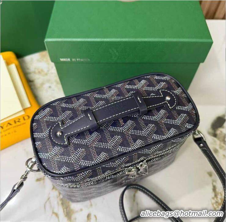 Top Design Goyard Muse Mini Vanity Case GY1403 Navy Blue